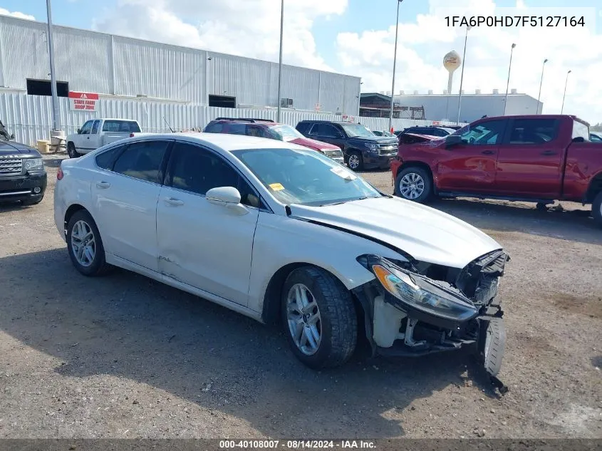 2015 Ford Fusion Se VIN: 1FA6P0HD7F5127164 Lot: 40108007