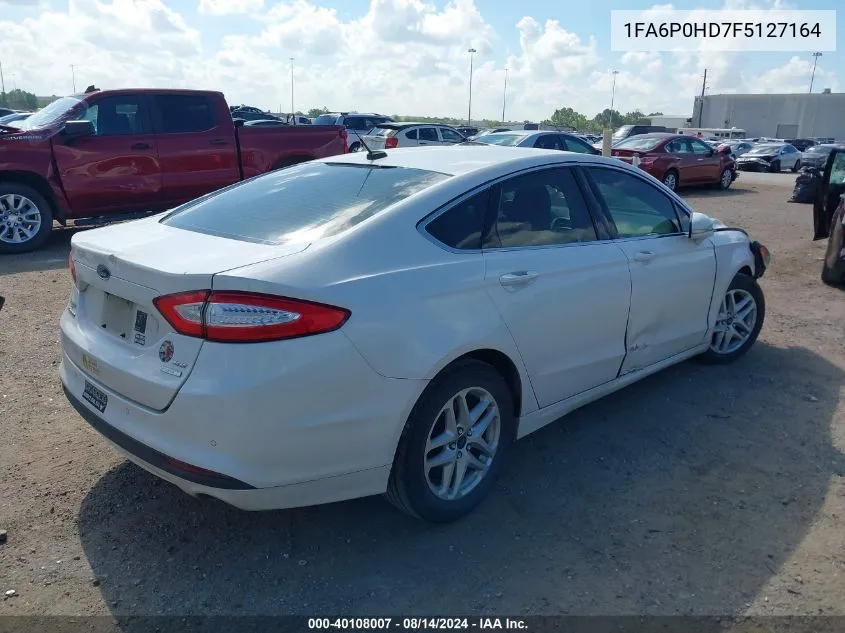 2015 Ford Fusion Se VIN: 1FA6P0HD7F5127164 Lot: 40108007