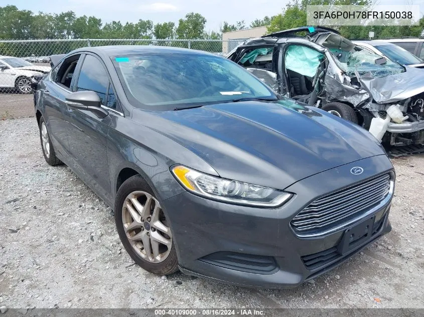 3FA6P0H78FR150038 2015 Ford Fusion Se