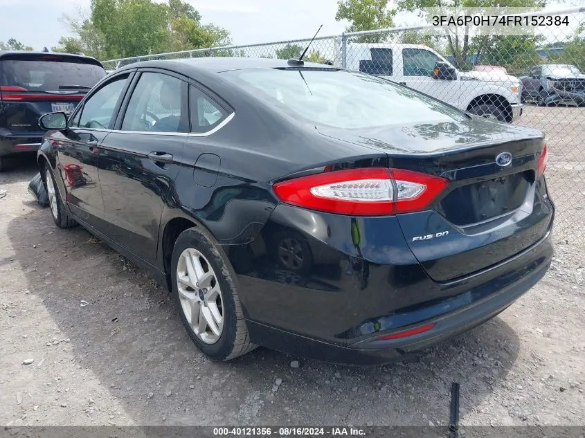 3FA6P0H74FR152384 2015 Ford Fusion Se