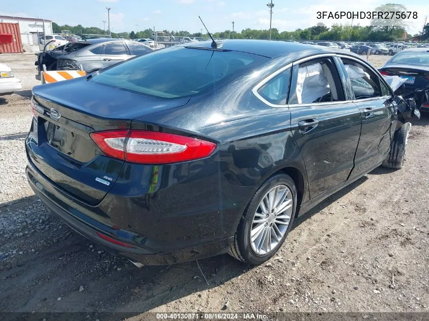 3FA6P0HD3FR275678 2015 Ford Fusion Se