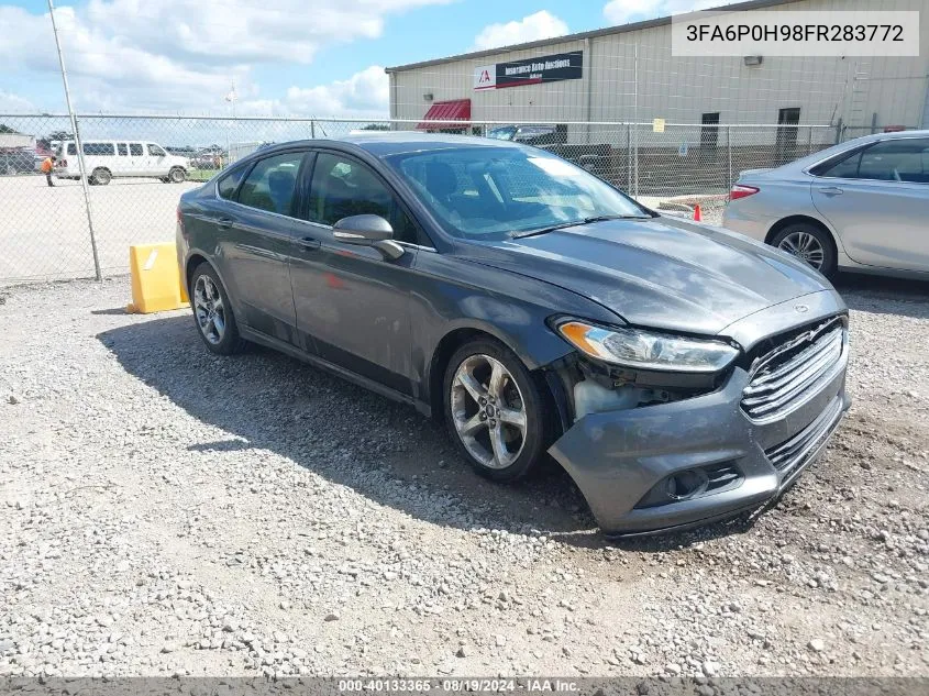 2015 Ford Fusion Se VIN: 3FA6P0H98FR283772 Lot: 40133365