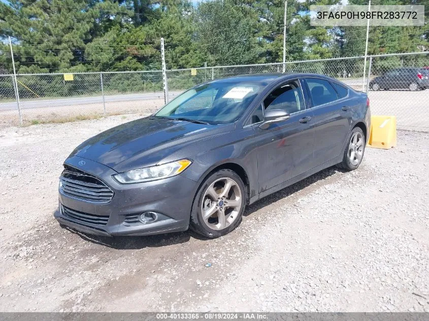 2015 Ford Fusion Se VIN: 3FA6P0H98FR283772 Lot: 40133365