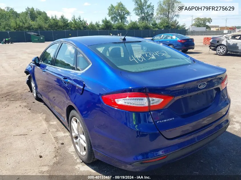 2015 Ford Fusion Se VIN: 3FA6P0H79FR275629 Lot: 40133457