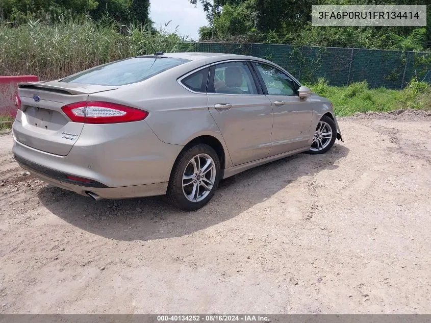 3FA6P0RU1FR134414 2015 Ford Fusion Titanium Hybrid