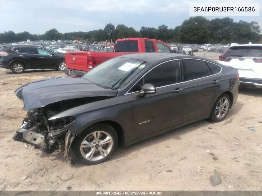 3FA6P0RU3FR166586 2015 Ford Fusion Titanium Hev