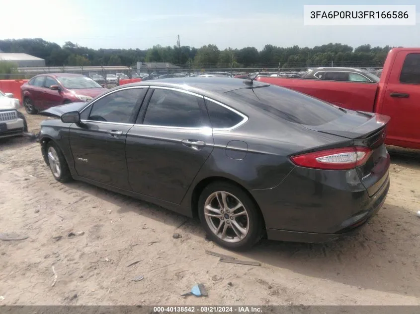 3FA6P0RU3FR166586 2015 Ford Fusion Titanium Hev