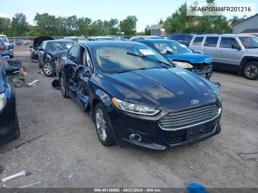 3FA6P0RU4FR201216 2015 Ford Fusion Titanium Hev