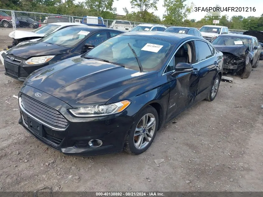 3FA6P0RU4FR201216 2015 Ford Fusion Titanium Hev