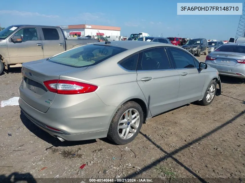 3FA6P0HD7FR148710 2015 Ford Fusion Se