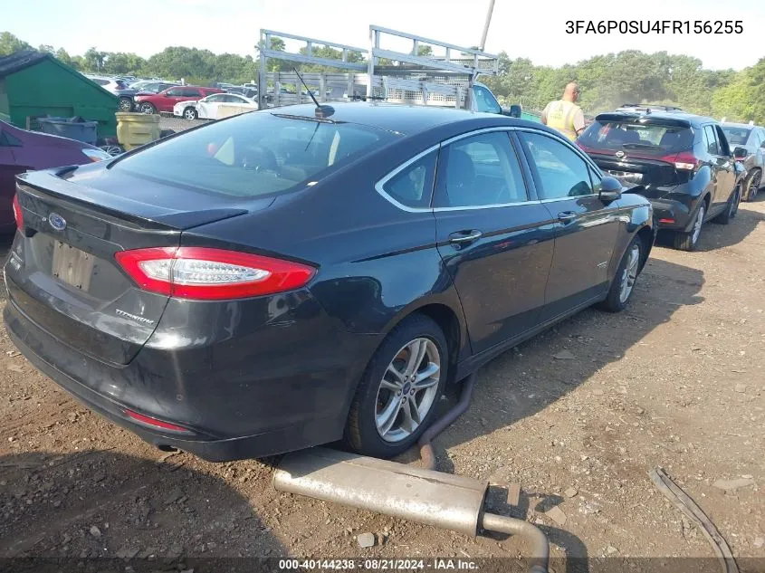 2015 Ford Fusion Energi Titanium Phev VIN: 3FA6P0SU4FR156255 Lot: 40144238