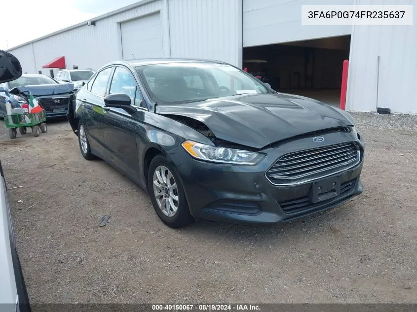 3FA6P0G74FR235637 2015 Ford Fusion S