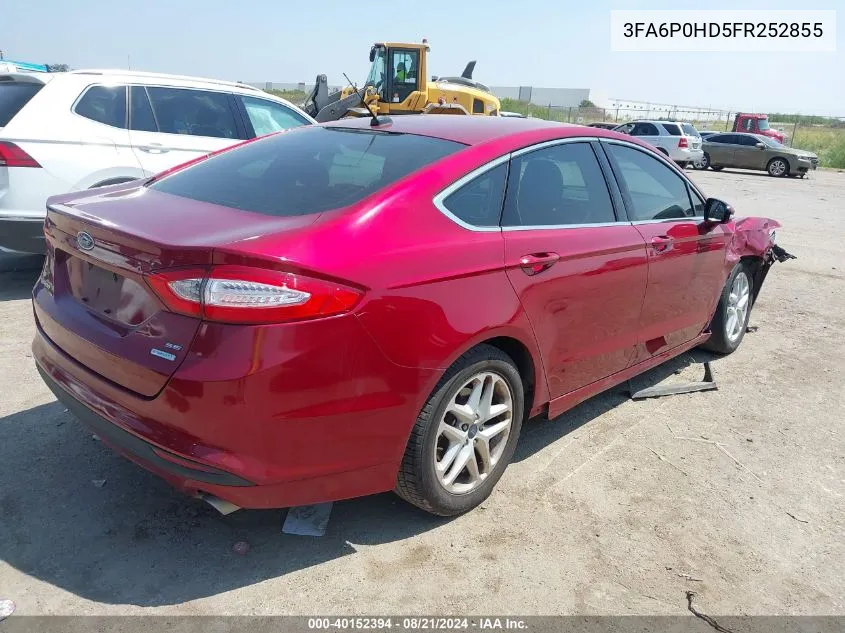 3FA6P0HD5FR252855 2015 Ford Fusion Se