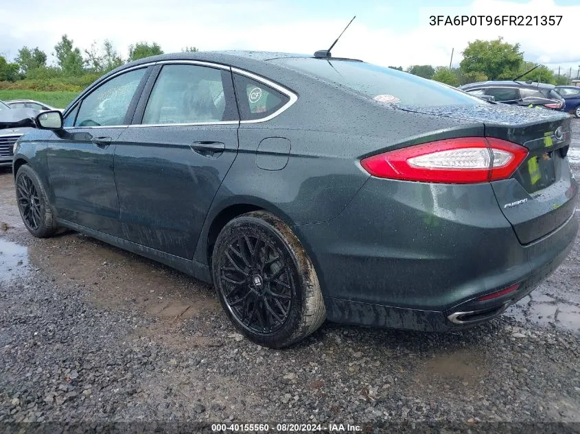 3FA6P0T96FR221357 2015 Ford Fusion Se