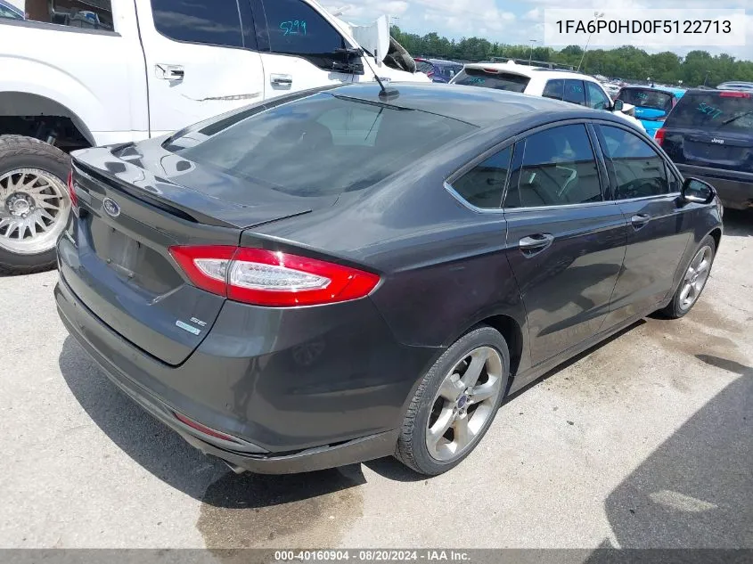 1FA6P0HD0F5122713 2015 Ford Fusion Se