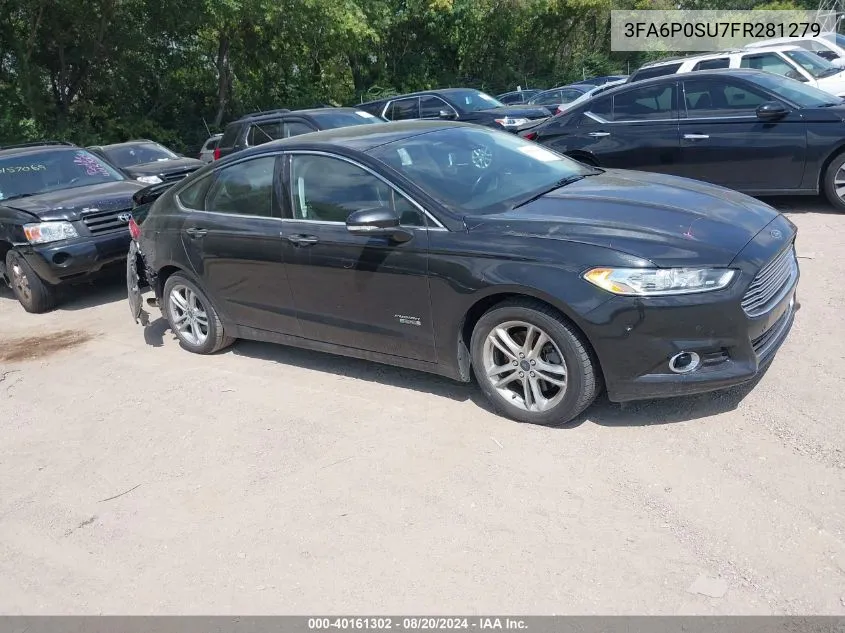 3FA6P0SU7FR281279 2015 Ford Fusion Energi Titanium