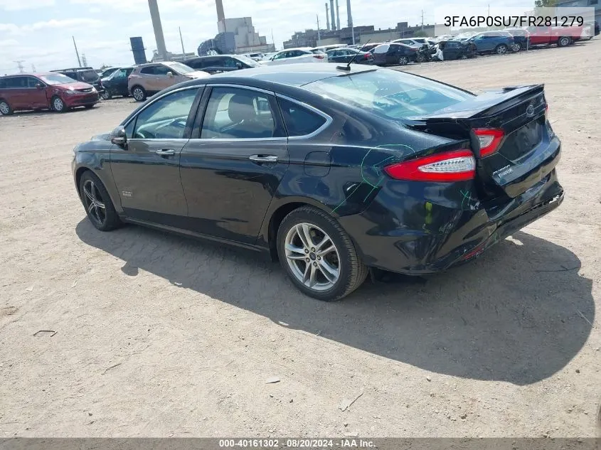 3FA6P0SU7FR281279 2015 Ford Fusion Energi Titanium