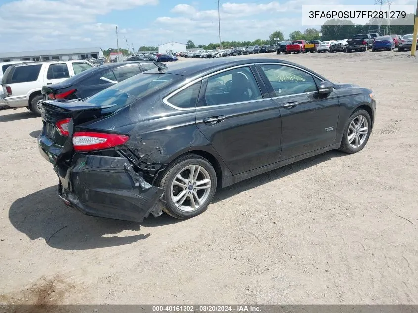 3FA6P0SU7FR281279 2015 Ford Fusion Energi Titanium