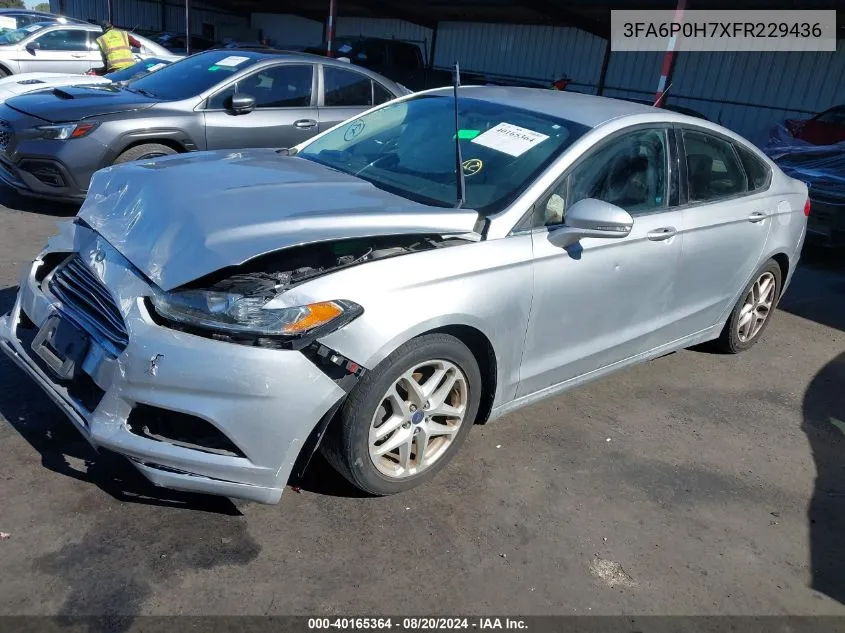 3FA6P0H7XFR229436 2015 Ford Fusion Se