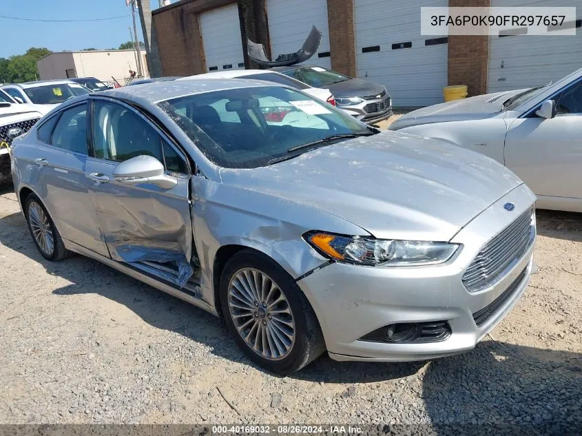 2015 Ford Fusion Titanium VIN: 3FA6P0K90FR297657 Lot: 40169032