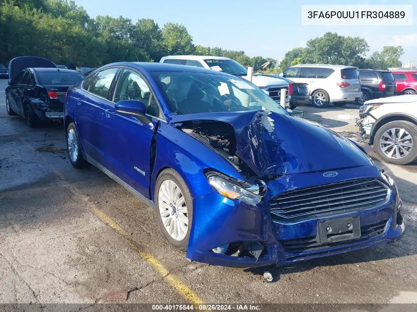 2015 Ford Fusion Hybrid S VIN: 3FA6P0UU1FR304889 Lot: 40175544