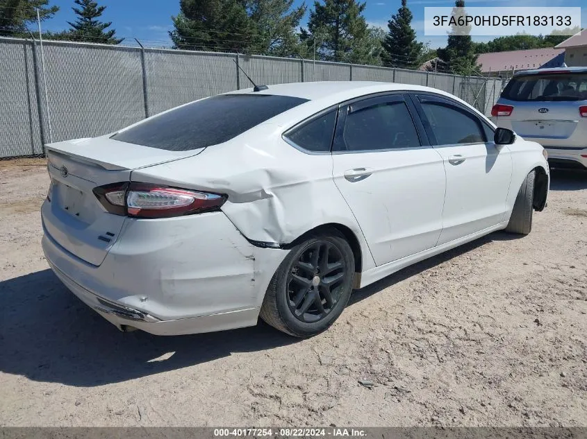 3FA6P0HD5FR183133 2015 Ford Fusion Se