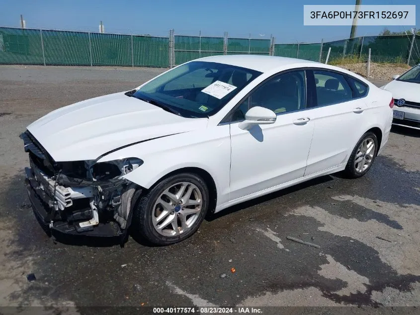 3FA6P0H73FR152697 2015 Ford Fusion Se