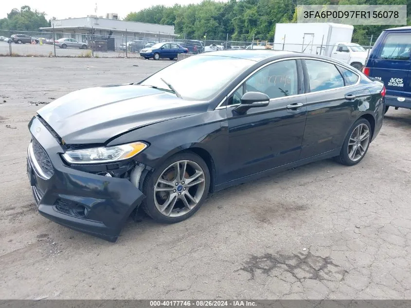 3FA6P0D97FR156078 2015 Ford Fusion Titanium