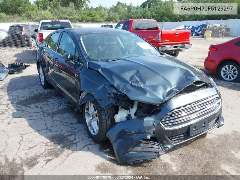 2015 Ford Fusion Se VIN: 1FA6P0H70F5129297 Lot: 40178578