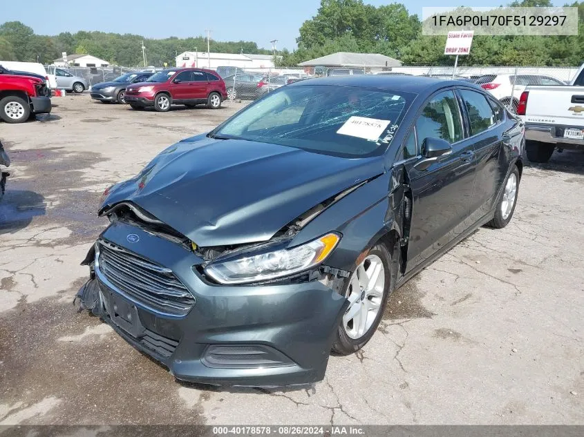 2015 Ford Fusion Se VIN: 1FA6P0H70F5129297 Lot: 40178578