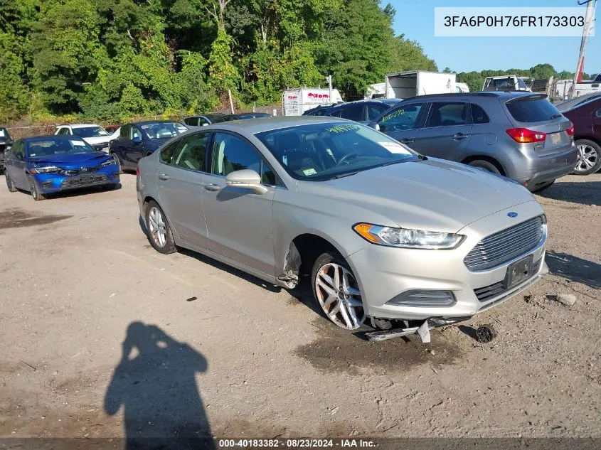 2015 Ford Fusion Se VIN: 3FA6P0H76FR173303 Lot: 40183382