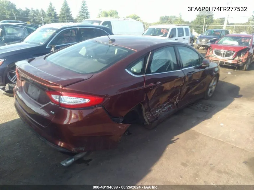 3FA6P0H74FR277532 2015 Ford Fusion Se