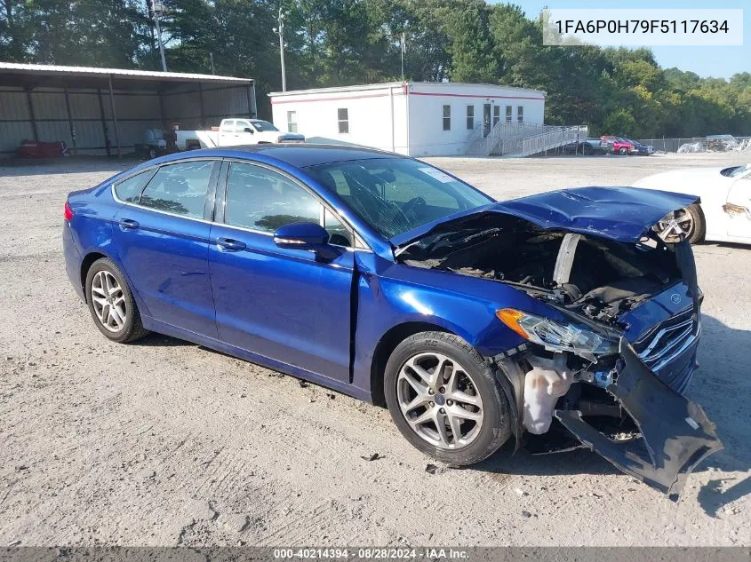 2015 Ford Fusion Se VIN: 1FA6P0H79F5117634 Lot: 40214394