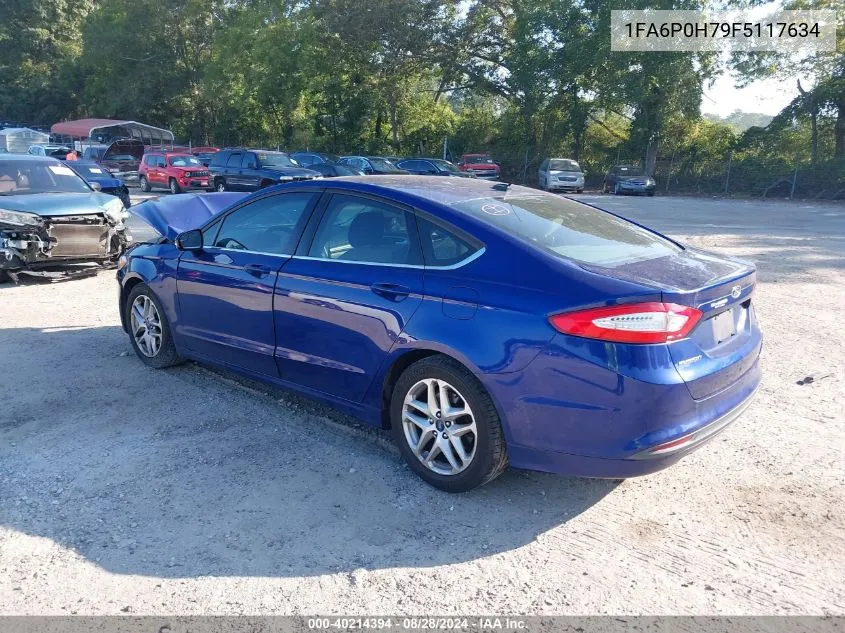 2015 Ford Fusion Se VIN: 1FA6P0H79F5117634 Lot: 40214394