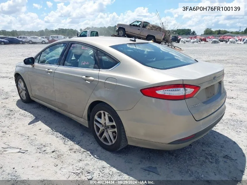 3FA6P0H76FR100139 2015 Ford Fusion Se