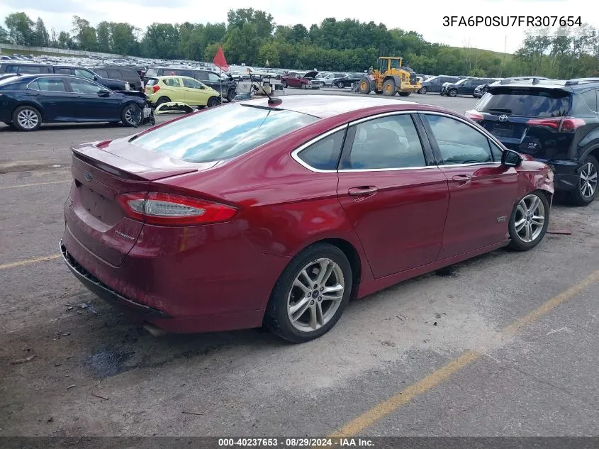 3FA6P0SU7FR307654 2015 Ford Fusion Energi Titanium