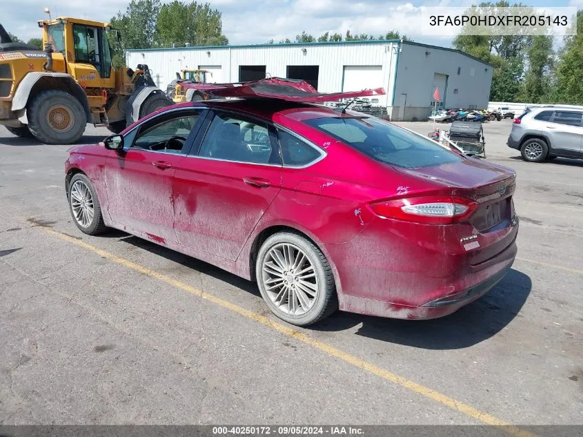 3FA6P0HDXFR205143 2015 Ford Fusion Se