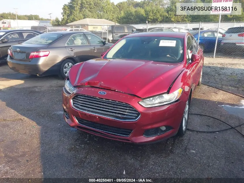 3FA6P0SU0FR158116 2015 Ford Fusion Energi Titanium