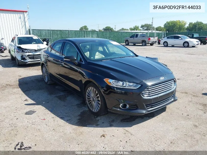 3FA6P0D92FR144033 2015 Ford Fusion Titanium