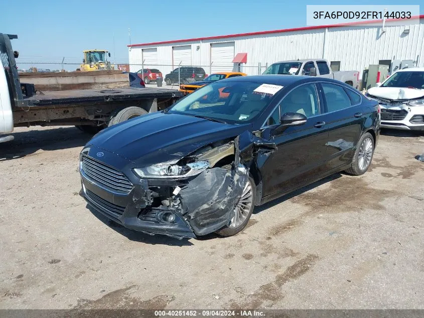 3FA6P0D92FR144033 2015 Ford Fusion Titanium