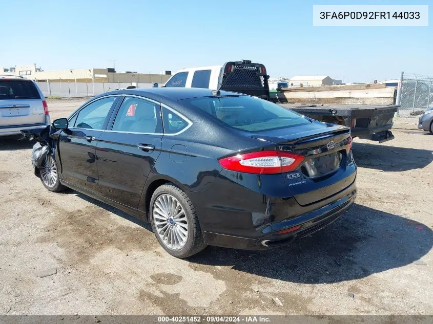 3FA6P0D92FR144033 2015 Ford Fusion Titanium