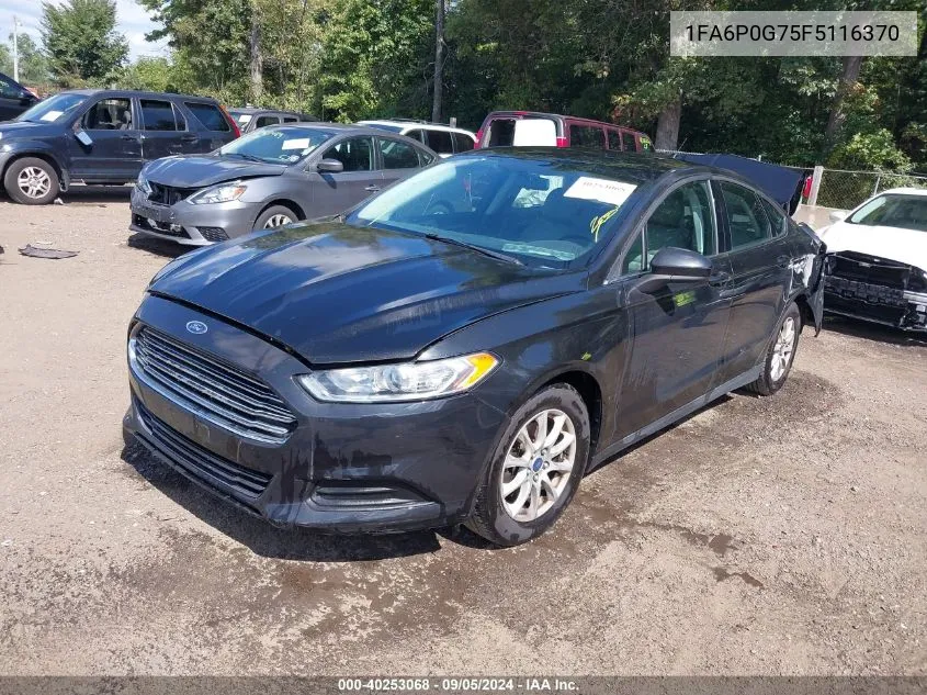 2015 Ford Fusion S VIN: 1FA6P0G75F5116370 Lot: 40253068