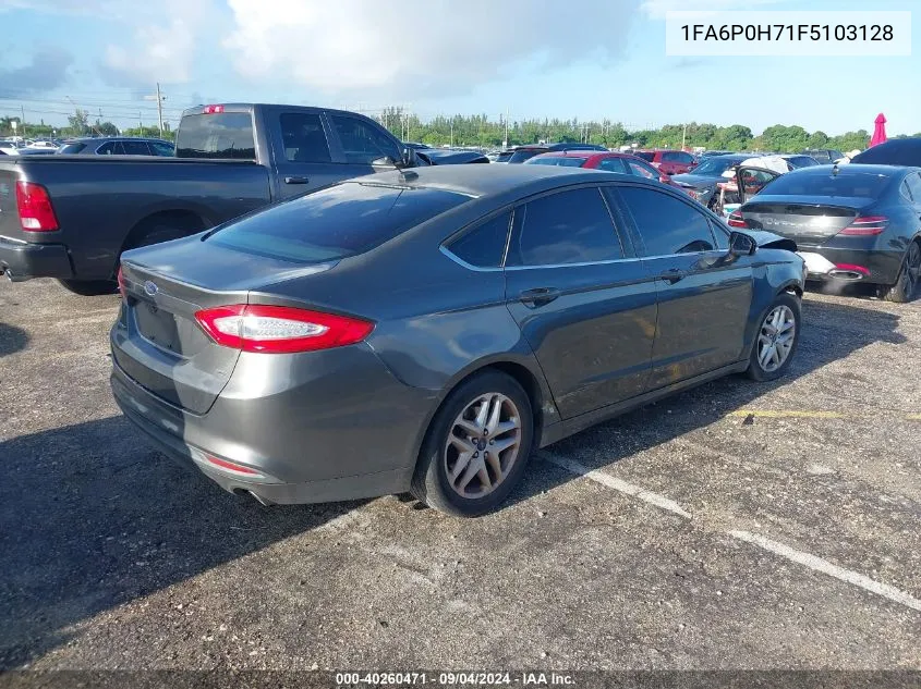 1FA6P0H71F5103128 2015 Ford Fusion Se