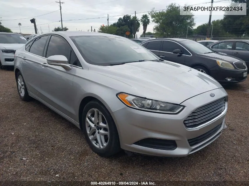 2015 Ford Fusion Se VIN: 3FA6P0HDXFR282434 Lot: 40264910