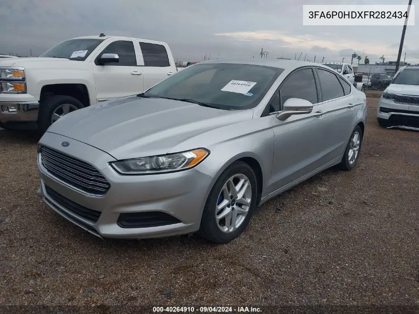 2015 Ford Fusion Se VIN: 3FA6P0HDXFR282434 Lot: 40264910