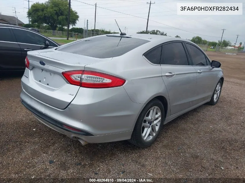 2015 Ford Fusion Se VIN: 3FA6P0HDXFR282434 Lot: 40264910