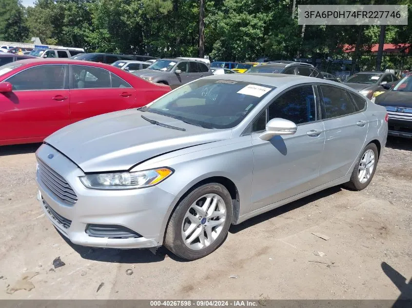 3FA6P0H74FR227746 2015 Ford Fusion Se