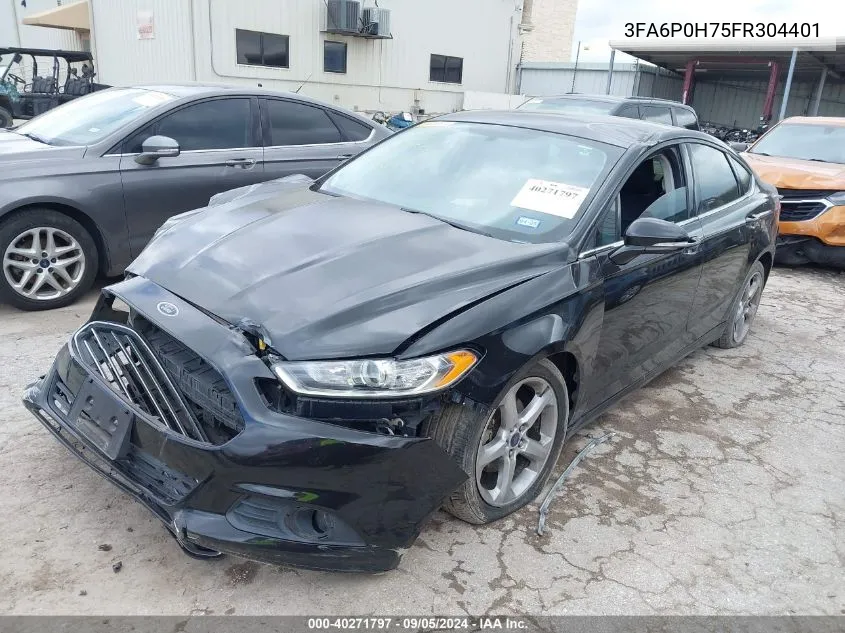 3FA6P0H75FR304401 2015 Ford Fusion Se