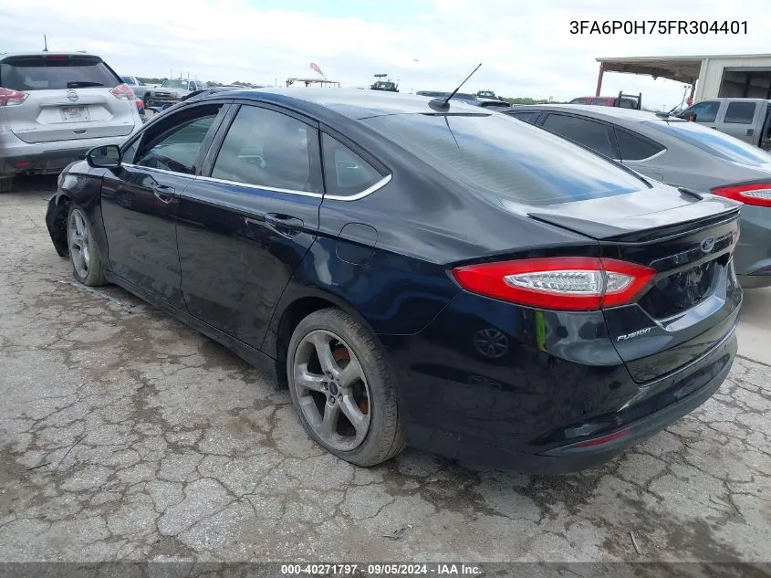 3FA6P0H75FR304401 2015 Ford Fusion Se