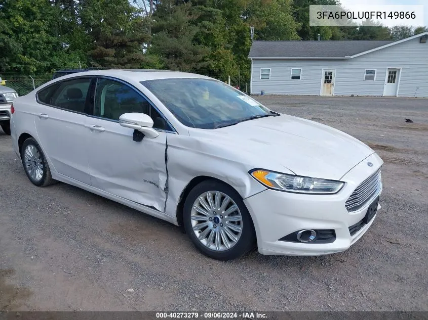 2015 Ford Fusion Hybrid Se VIN: 3FA6P0LU0FR149866 Lot: 40273279